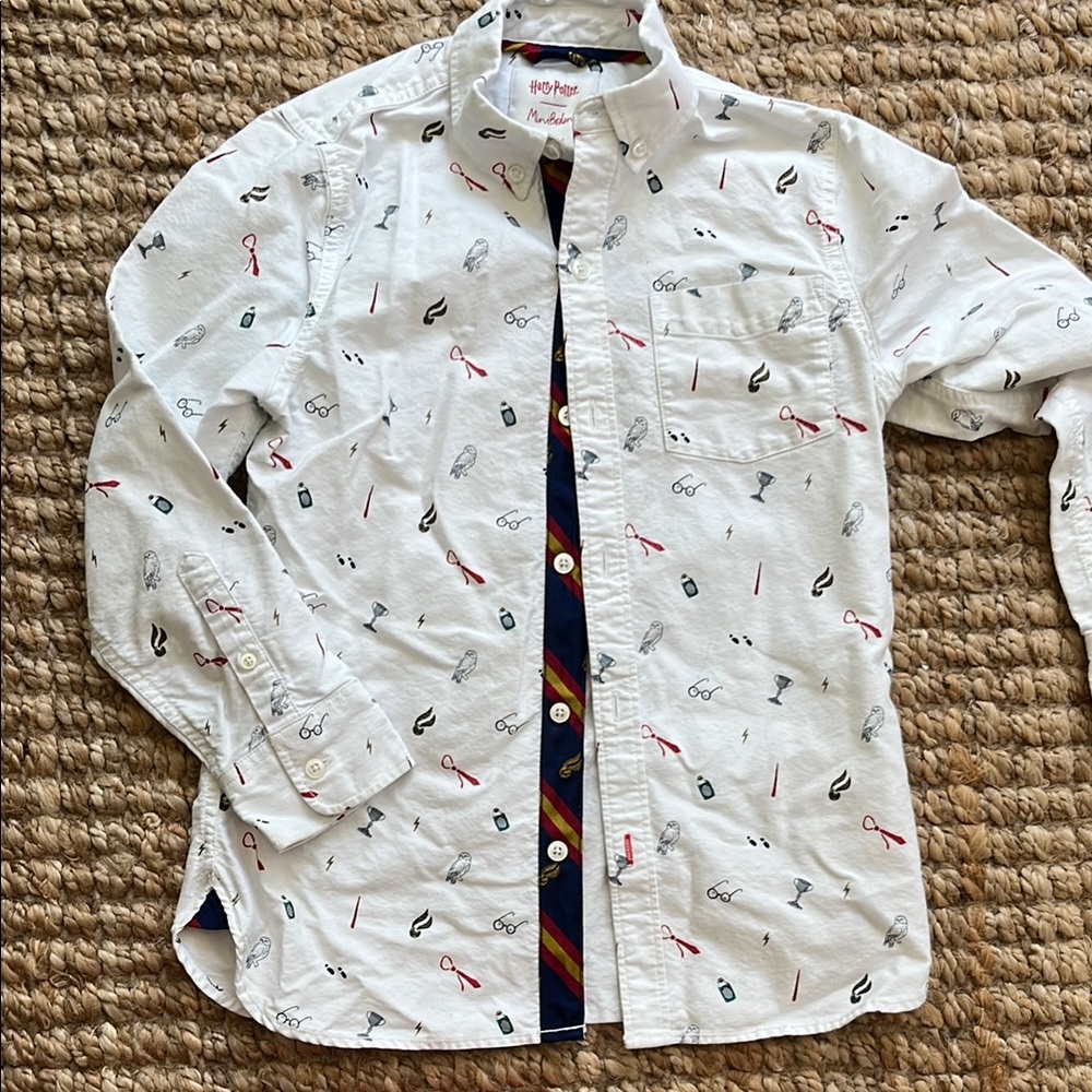 Harry Potter White Button Down Shirt